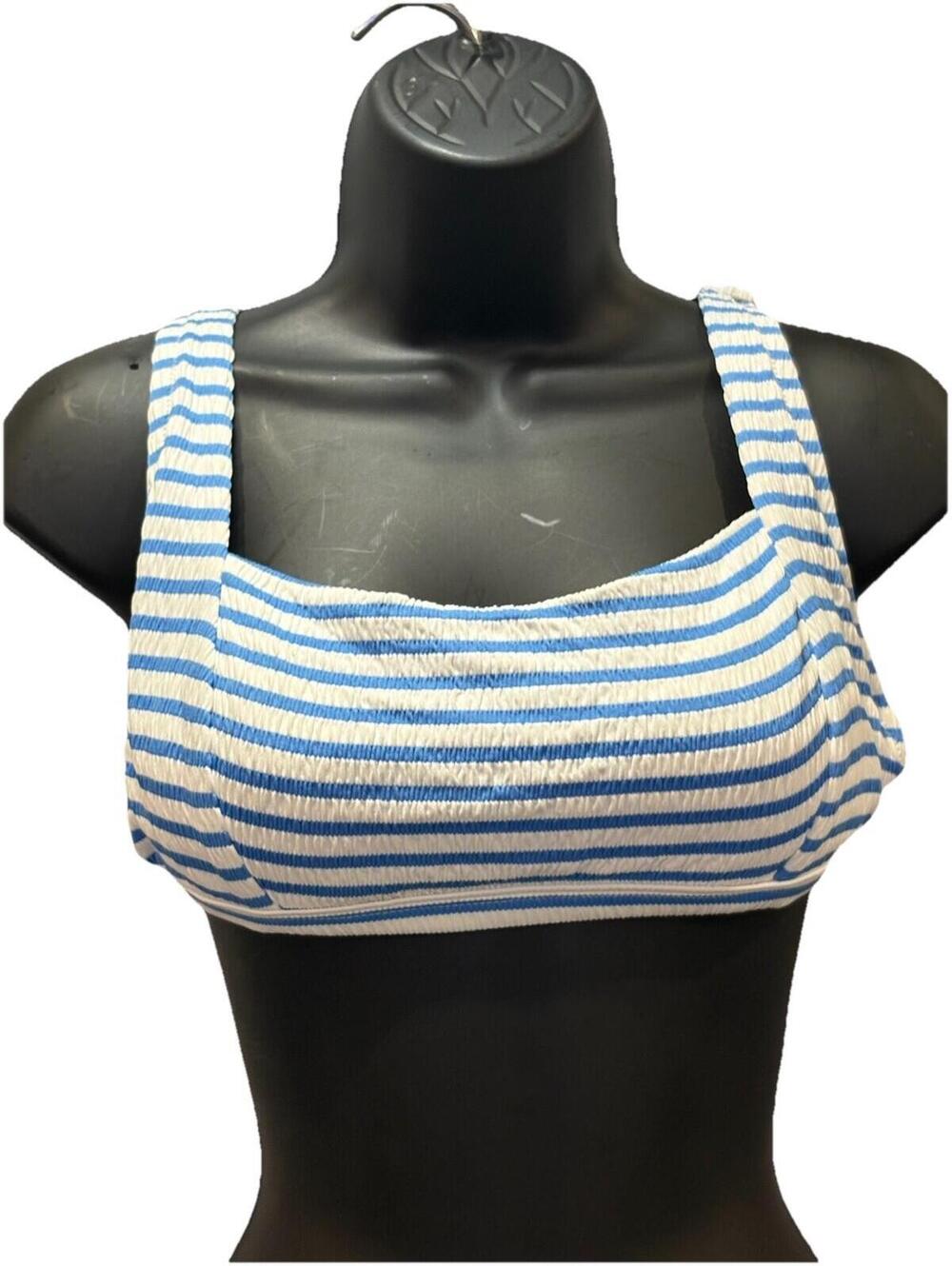 Jessica simpson bikini top blue nwt macys bundle Medium